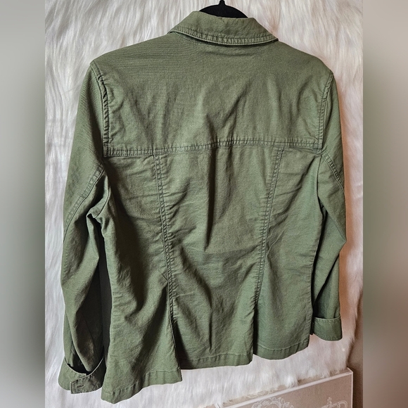 GAP Vintage Wash Army Green Field Jacket - Picture 4 of 7